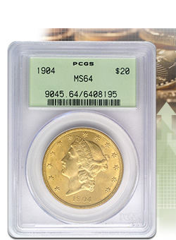 1908 $20 Saint-Gaudens
