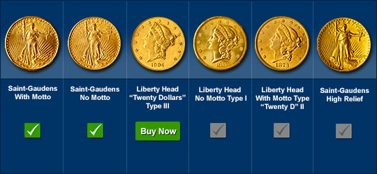 The 6-Coin $20 Double Eagle Set