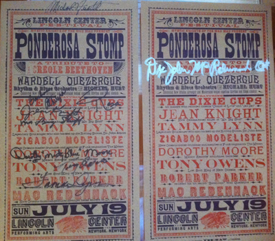 Autographed Official Ponderosa Stomp at Lincoln Center Poster