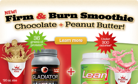 New! Firm & Burn Smoothie. Chocolate + Peanut Butter! Learn More