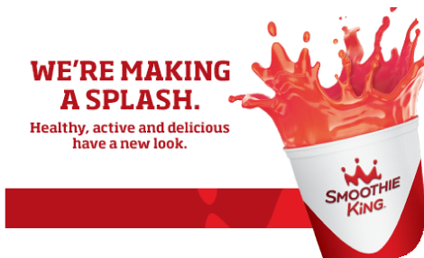 Were making a splash. Healthy, active and delicious have a new look. Smoothie King.