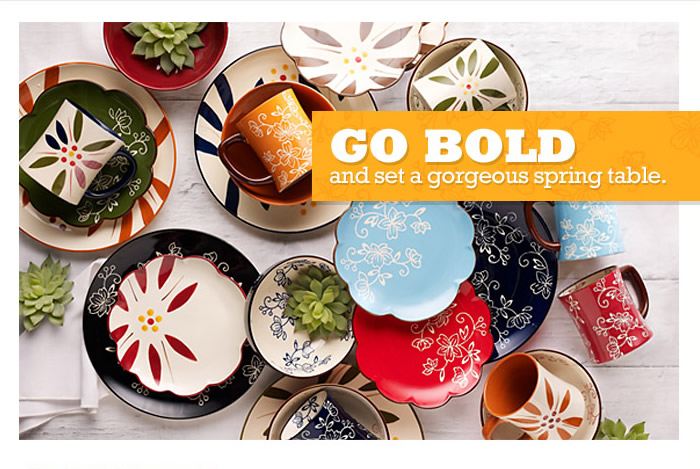 Go Bold and set a gorgeous spring table.