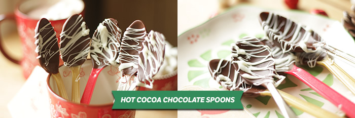 Hot Cocoa Chocolate Spoons