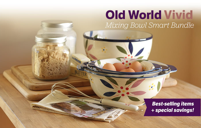Old World Vivid Mixing Bowl Smart Bundle. Best-selling items + special savings!